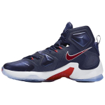 Nike Lebron 13 Slip Resistant Abrasion Resistant High top Basketball Shoes Men's Marine Blue 807220-461 44.5 gray
