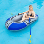 T&auml;ispuhutav paat, Paksenenud PVC &Uuml;hekohaline kajakk kalastamiseks, Kokkupandava disainiga matkamiseks ja v&auml;li&uuml;ritusteks, 150 x 100cm, Kandev&otilde;ime 80kg