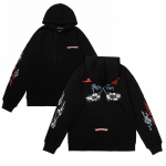 817 CHROME HEARTS 2026 S&uuml;gis ja Talv Uus Suur Suurus Klassikaline Stiil Logoga Kapuutsiga Pusero, Sobib Paaridele Kandmiseks S must