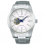 SEIKO Automaatne Mehaaniline Liikumine Roostevabast Terasest Rihmaga K&auml;ekell Meeste Kellad Valge Ketas SCVE049 White Dial