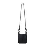 MCM klassikalise logoga hobo kott crossbody kott Napa nahast &otilde;lakott unisex kotid Must MWHESAC01BK001 Basic Set (Bag+Dust Bag)