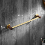Puidust Vannitoar&auml;tikuhoidja Harjatud Kuld Seinale Kinnitatav R&auml;tikuhoidik Alumiiniumist Du&scaron;ir&auml;tikuhoidja &Uuml;he Vardaga R&auml;tikuhoidja 40cm-60cm