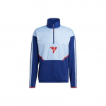 adidas V&auml;rviline Triibuline Retro Spordijakk Seisva Kraega Meeste Taevasinine M taevasinine v&auml;rv