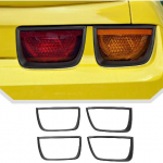 JeCar matt must tagatulede raam tagatulede katte trimmitarvikud, mis &uuml;hilduvad Chevrolet Chevy Camaro 2010 2011 2012 2013-ga(4 t&uuml;kki) matt must v&auml;rv
