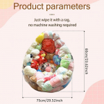 L&auml;bipaistev t&auml;idisloomade kott-toolikate 150L Pl&uuml;&uuml;sist m&auml;nguasjade hoiustamine ja organiseerimine PVC Veekindel t&auml;idetav kott-toolikate