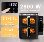 &Otilde;hufriitur BERGMANN YI 2 kambrit vertikaalselt 5,5l+5,5l 2800W raamat N