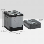 Sisset&otilde;mmatav kaanega matka-WC Reguleeritava k&otilde;rgusega kokkuklapitav tualett-pott reisimiseks v&auml;ljas matkamiseks paadiga