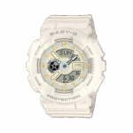 Casio Baby-G Naiste Vaik 100M Veekindel Analoog P&otilde;rutuskindel Kvartsikell BA-110XSW-7A valge