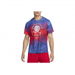 Nike USA Miler Bright Crimson Old Royal White Dri-FIT Meeste L&uuml;hikeste Varrukatega Jooksus&auml;rk FJ3411-635 L