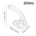 650 ml Creative Dekanter Suure mahutavusega, huvitavad suured linnus&otilde;brad, baar veini viski naljakas trikk kingitus