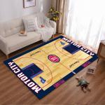 NBA Detroit Pistonsi Korvpalliv&auml;ljaku Vaip Sobib kasutamiseks libisemisvastase m&auml;ngumatina elutoa ja magamistoa diivanite juures 80x120cm( 31x47in) white