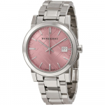 Burberry BU9124 Roosa sihver Naiste k&auml;ekell 34mm h&otilde;be