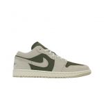 Air Jordan 1 Low Medium Olive Unisex tossud Roheline Sail Valge-Kivipuu-Pruun HV4089-201 44.5