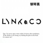 Lynk&Co 01 02 03 05 jaoks Tagumine Logo autoInglisekeelne Modifikatsioon Must S&otilde;dalane Tarvikud Must T&auml;helogo Autologo Kaunistus