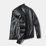 Suures suuruses 8XL 7XL kevadine nahkjakk Mantel Meeste Bomber Mootorratta PU jope Causal Vintage Must Biker Tasku lukuga jope 6XL must