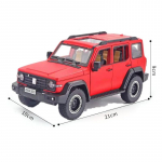 1:24 Tank 300 Sulamist Auto Mudel K&otilde;rge Simulatsioon Valatud Metallist M&auml;nguasi Maastikus&otilde;idukid Heli ja Valgusega Mudelite Kollektsioon Laste Kingitus punane