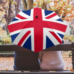 &Uuml;hendkuningriigi rahvuslipp Union Jack Prindiga Automaatselt Kokkupandav Vihmavari Veekindel Tuulekindel Kompaktne Reisi Vihmavari (as the picture,Iron&8K)