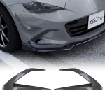 Esipamperi k&uuml;lgmiste &otilde;huavade liistud Mazda MX-5 MX5 Miata 2016-2025 jaoks Udutule kate Sisselaskeraam Canardid Spoileri jagaja komplekt gray