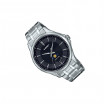 CASIO 50 meetrit veekindel Kvarts Terasest rihm 48,4*42,5*9,6mm meeste k&auml;ekell must sihverplaat MTP-M100D-1A must
