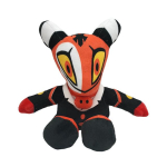 30CM Blitzo kaisukaru pehme m&auml;nguasi Helluva Boss pehmed loomam&auml;nguasjad multifilmit&auml;idisega pehme m&auml;nguasi j&otilde;ulu-s&uuml;nnip&auml;evakingitus lastele 30cm red