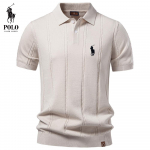 Ralph Lauren 2026 Suvi Uus Stiil Tikitud Meeste &Auml;rikasulik Villane POLO S&auml;rk Keerutatud Lillega J&auml;&auml;k&uuml;lm Siidist L&uuml;hikeste Varrukatega T-s&auml;rk Meestele S