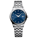 LONGINES automaatne mehaaniline liikumine kooniline ajaskaala naiste k&auml;ekell &Scaron;veitsi kell 30mm sinine sihver roostevabast terasest rihm L4.374.4.98.6 sinine