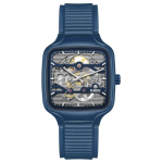 RADO True Me Seeria Automaatne Mehaaniline Liikumine 50 Meetrit Veekindel Unisex &Scaron;veitsi K&auml;ekell 38mm Skelett-Tahvel Keraamiline Korpus Kummirihm R27178205 teemant