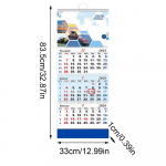 2026 Laevanduskalender 4-kordne Kalender 3 Kuud Kodu Planeerija Vertikaalne Rippuv Seinakalender &Otilde;ppegraafiku jaoks