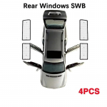 Volkswagen VW Transporter T5 T6 SWB 2004~2024 2016 2018 jaoks Auto UV-kaitsega Tuuleklaasi P&auml;ikesesirm P&auml;ikesesirmid P&auml;ikesekate Tarvikud Rear Windows 4pcs
