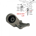 Vasak tagumine diferentsiaali tugipost Mitsubishi Outlander CW4W CW5W GF6W GF7W ASX GA2W GA3W GA6W Lancer CY4A MN101361 3517A073 Left