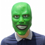 Realistlik Jim Carrey Cosplay Mask Peo Lateksist Pehme Film The Mask Halloweeni Maski Palli Kost&uuml;&uuml;mid Rekvisiidid T&auml;iskasvanu &Uuml;ks Suurus