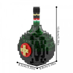 MOC UNICUM ehitusklotside mudel Ungari &uuml;rdivein UNICUM tellised Loovad lauaehetesed Kokkupandavad m&auml;nguasjad Laste DIY kingitused