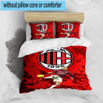 3 tk AC Milan Prinditud Voodipesukomplekt Tekikoti Sulgemine Sisaldab 1 Tekikotti & 2 Padjap&uuml;&uuml;ri Voodipesukomplektid Kodu Dekoor Kingitused 135cm*200cm