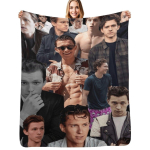 Tom Holland Kollaaž Viska-tekk Kohev Mugav Viska-tekk Kodukaunistuseks Size: 130*170cm, Weight: 230 GSM