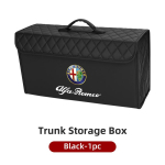 Nahast Auto Pagasi Korralduskast Kokkupandav Mitmesuguste Asjade Hoiukott Kaane ja Alfa Romeo Giulietta 159 147 156 Mito Stelvio Tonale HG7 jaoks must