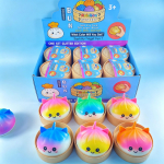 Kawaii lilla &uuml;kssarvik pelmeen hiiglaslik bao sai squishy stressileevendus kontorikingitus blue