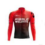 Ribble Weldtite Pro Hingav Pikkade Varrukatega Meeste Rattas&auml;rgi Komplekt MTB Rattariided S&uuml;gisene Jalgrattariided Maillot Ropa Ciclismo XXL red