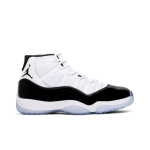Air Jordan 11 Retro 'Concord' 2018 (Unisex) Valge / Must-Tume Concord Vintage Korvpallijalatsid 378037 100 40.5 white