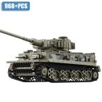 S&otilde;jav&auml;e II maailmas&otilde;ja MOC Leopard 2A7 armee peamine lahingutank s&otilde;durid ehitusklotsid tellised M1 T90M tankikomplekt lastele poistele kingitused gray