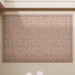 &Otilde;hukesed kummist uksematid Esik K&ouml;&ouml;gimatt Sissep&auml;&auml;su uksematt Kunstlik sisal Elutuba Libisemisvastane Imav Vannitoa p&otilde;randamatt 80x100cm gray