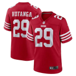 San Francisco 49ers NFL Jalgpalli S&auml;rgid L&uuml;hikeste Varrukatega Tikitud Meeskonna Riided Meestele F&auml;nnide Spordir&otilde;ivad Red 29