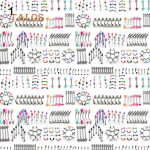 Moodne Unisex mitmev&auml;rviline keha augustamine kulmude k&otilde;ht keele riba r&otilde;ngas nipsasjaga 10pcs Random Colour