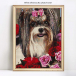 Teemanttikandid Loomade ja lilledega Teemantmaaling Mosaiik Rhinestone 20X30CM