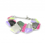 NOA [I5253] - Bracelet Cr&eacute;ateur 'Bora Bora' violet rose mitmev&auml;rviline