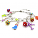NOA [I9947] - Bracelet Cr&eacute;ateur 'Vahin&eacute;' multicolore mitmev&auml;rviline