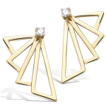 Les Tr&eacute;sors De Lily [P8037] &ndash; kullatud Origami k&otilde;rvar&otilde;ngad (lehvid) &ndash; 30x13 mm kuld