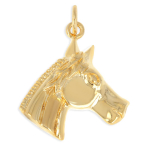 Les Tr&eacute;sors De Lily [Q2686] - kullatud  Horse  ripats - 22x22 mm kuld