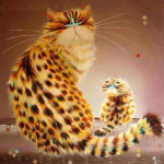 Tee isetehtud teemantmaaling Cat Broderie Diamond Cartoon Teemantristpistes 30x30CM