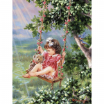 T&auml;ielik 5D Teemantmaaling T&uuml;drukule Kiikuv Mosaiik Tikand Ristpistes Kodukaunistus K&auml;sitsi valmistatud kingitus 20X25CM