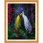 Teemanttikandid Paabulinnu Loomade Maalimine Rhinestones Kleebised Puurimuster Teemantmaal 20X30CM